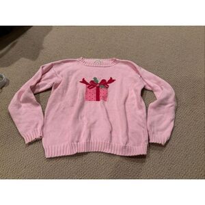 The Beaufort Bonnet Company Isabelle's Intarsia Sweater in Palm Beach Pink with